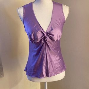 Daisy Fuentes Purple Silky Blouse